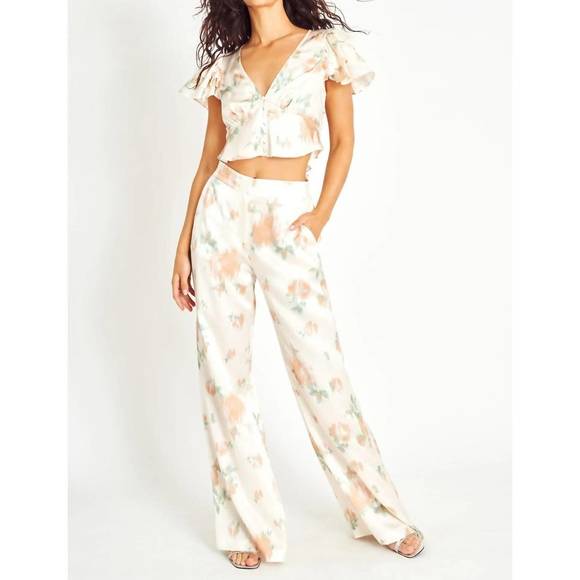 LOVESHACKFANCY Pants - NEW LOVESHACKFANCY celestine pant in sandy rose